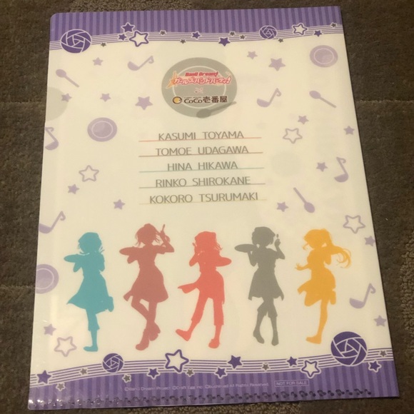 Rinko Shirokane - BanG Dream! Idol Anime - Clear / Plastic File Folder / Holder - Picture 2 of 8